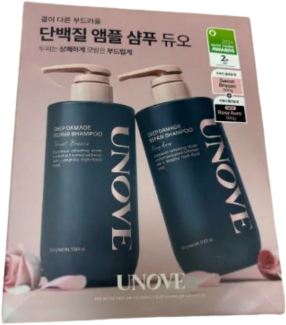 [NEW] 어노브 딥 데미지 리페어 샴푸 500g (단백질 앰플 샴푸), 2개