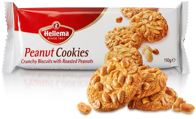 HELLEMA 헬레마 땅콩쿠키, 150g, 6개