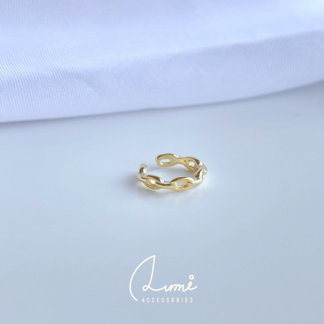 ALUMI 誓言交織銀扣 s925純銀耳骨夾 無耳洞耳環