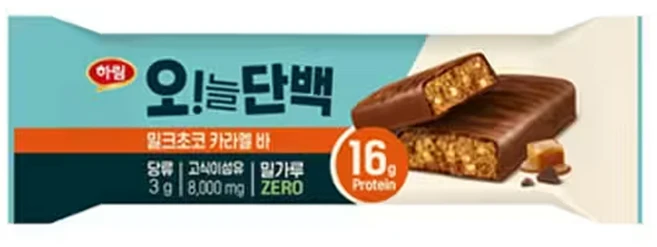 하림 오늘단백 밀크초코 카라멜바 12p, 576g, 1개 - 쿠팡