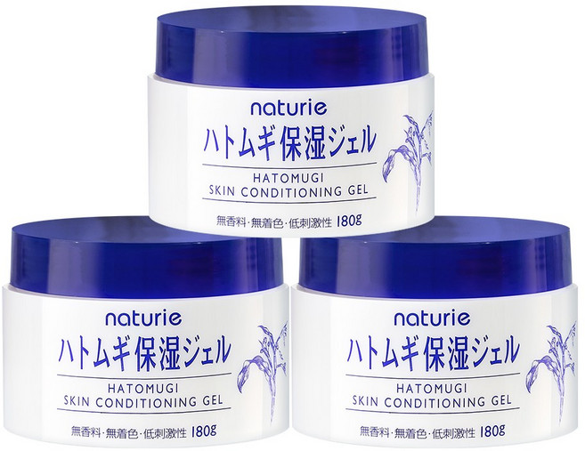 [공식] 하또무기 보습 젤 타입 에센스 (180g X 3개) / 대용량 수분크림, 180g, 3개