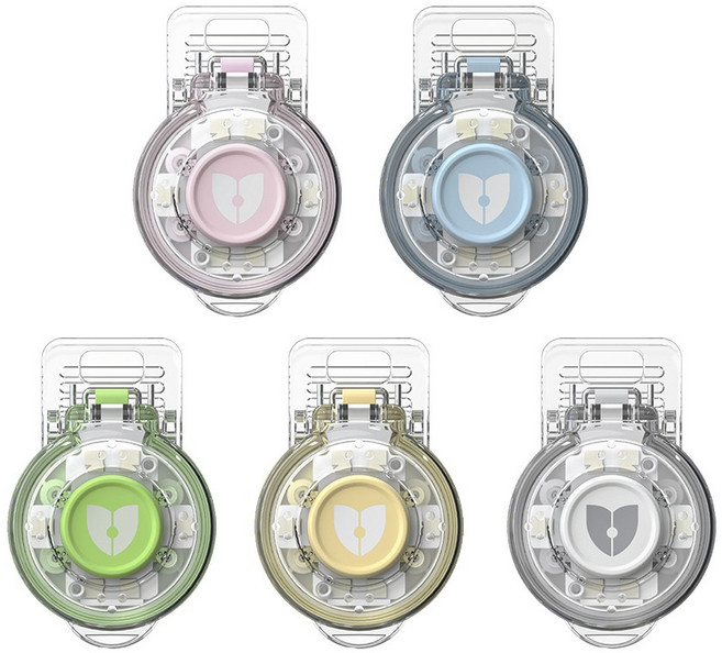 나이트가디언P 강아지 야간 산책 LED 충전식 강아지 팬던트 야간등 반려견 목걸이 증정 원형(핑크) 1개, 원형(핑크)-1개