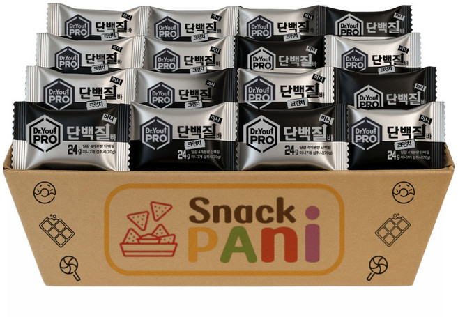 닥터유 단백질바 프로 미니 오리지날 크런치 세트 50개입, 50개