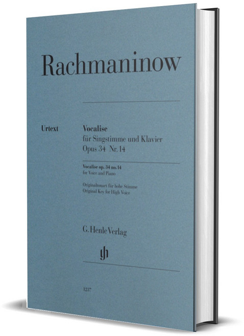 Rachmaninoff - Vocalise Op. 34 Nr. 14 for voice and piano 라흐마니노프 - 보칼리제 Op. 34 Nr. 14 [HN.1237]