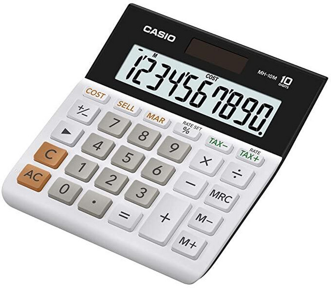 Casio 미니 데스크탑 일반 전자계산기 (MH-10M), Casio 미니 데스크탑 일반 전자계산기 (MH-10M