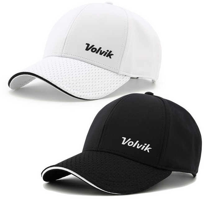볼빅 NEW 볼빅 메쉬 골프모자 커플 골프 남녀공용 볼캡 모자, 화이트, 1개