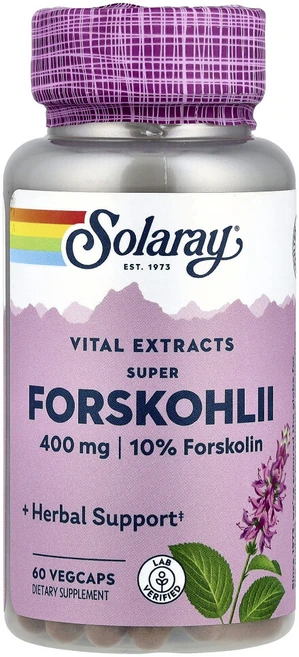 쏠라레이 아유르베다 허브 슈퍼 포스콜리 400mg 베지캡슐 60정, SOR64475, 1개 - 쿠팡