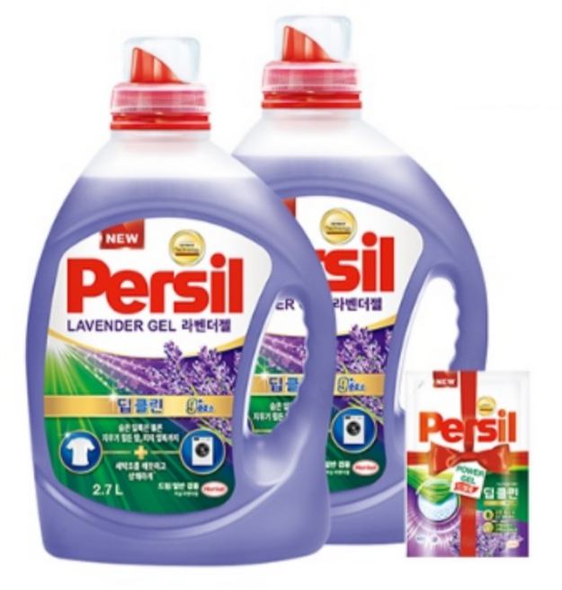 퍼실 라벤더 세탁 세제 드럼용, 2개, 2.7L