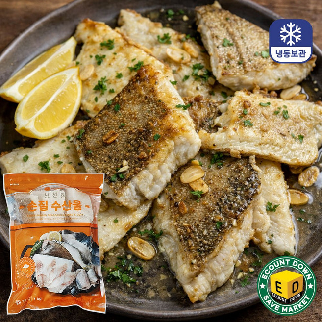 아임피쉬 필렛 첨치가자미 40~60g (냉동), 1개, 1kg