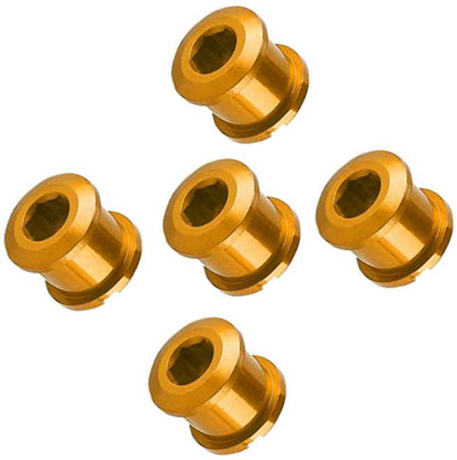 시그니처베이지 자전거 초경량 크랭크 체인링 더블 볼트 YPZ332, 5개, 골드