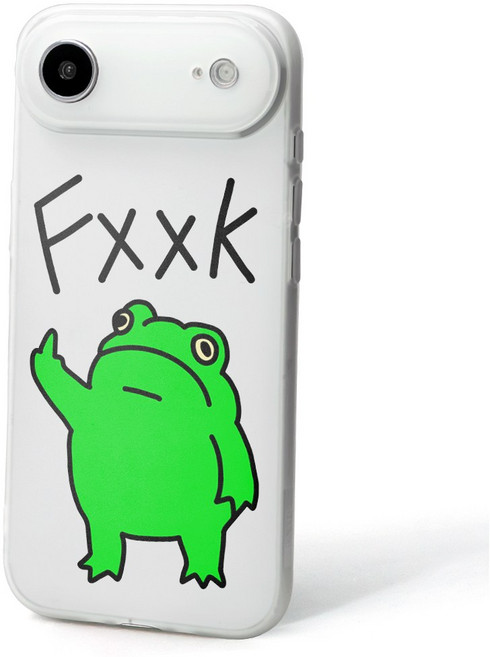 셀론스타(BT25)FXXK 개구리 병맛 반투명 매트 아이폰 갤럭시 젤리 케이스
