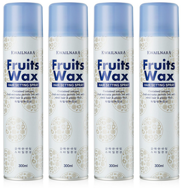 과일나라 후르츠왁스 헤어스프레이, 4개, 300ml