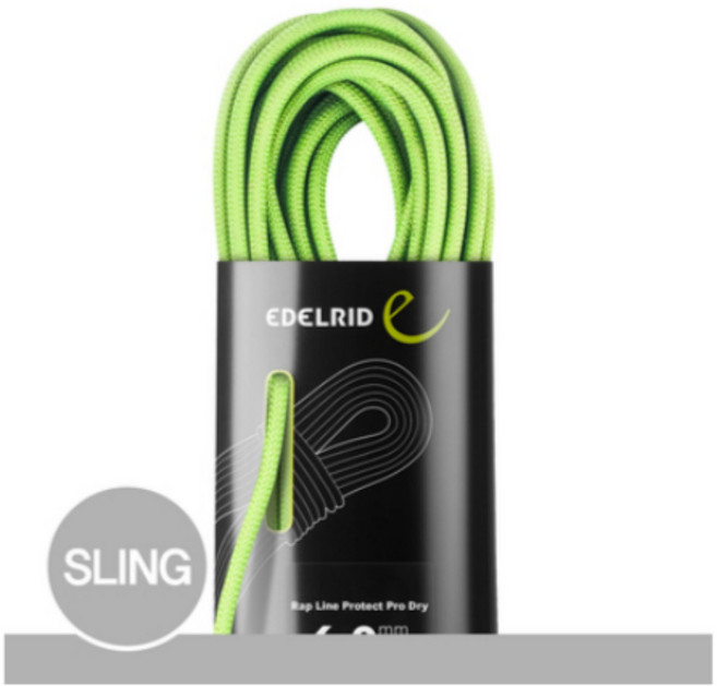 에델리드 등반 로프 밧줄 6mm 랩 라인 프로텍트프로 드라이-60 M 암벽 산악 클라이밍