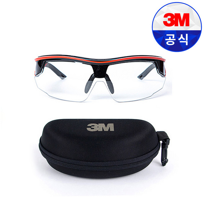 3M AP401SG + 보안경케이스 김서림방지 자외선차단, 1세트