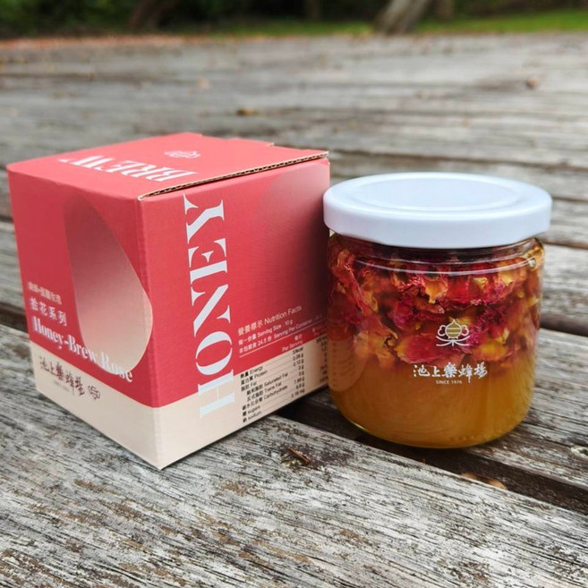 池上樂蜂場 蜜釀玫瑰蜂蜜, 1個, 蜜釀玫瑰225g-2027.7.25有效