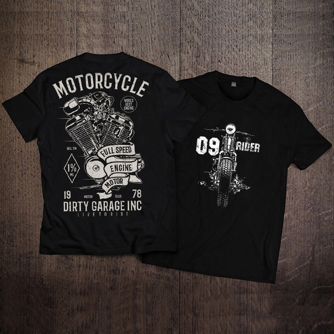 할리 해골 티셔츠 반팔 오토바이 긴팔 메탈 박스티 프린트