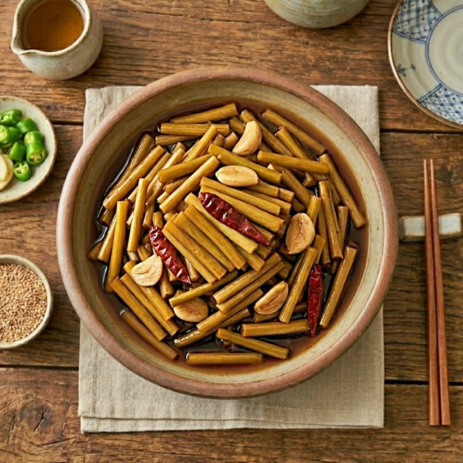 마늘쫑채 장아찌 (10kg) 식당용 대용량, 1개, 4kg