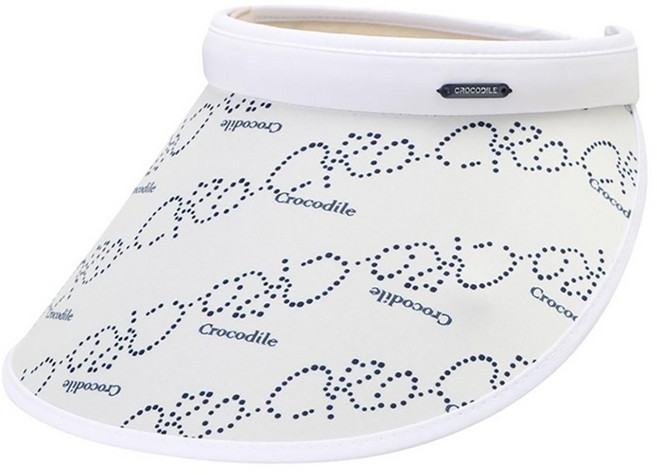 크로커다일레이디 로고 패턴 썬캡 CLCMH1211