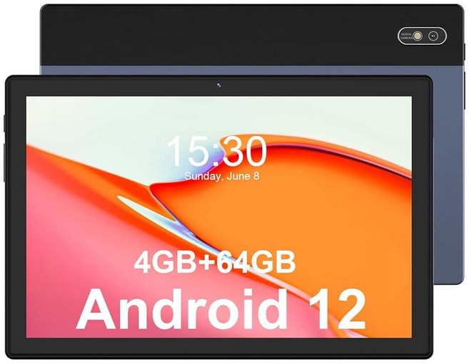 AWOW 안드로이드 태블릿 10인치 12 4GB RAM 64GB ROM 2.0GHz 옥타 코어 1280x800 IPS 터치스크린 13MP 카메라 2.4G&5G Wi-F, AWOW 안드로이드 태블릿, 10인치 12 4GB RA