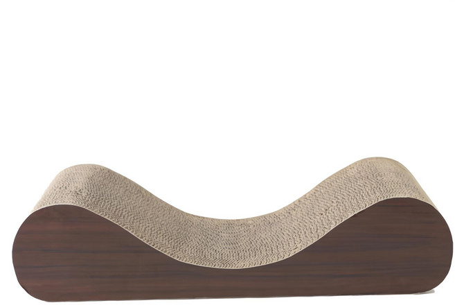 미스터추추 커브형 고양이 스크래쳐, 우드색, 1개