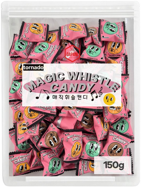 토네이도 매직 휘슬 캔디, 150g, 1개