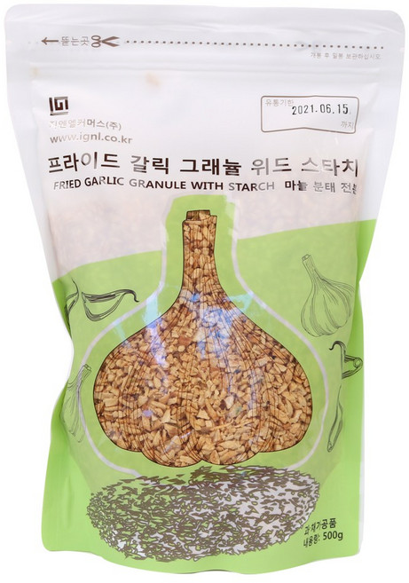 지엔엘커머스 프라이드 갈릭 그래뉼 위드 스타치, 500g, 1개