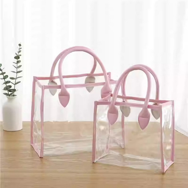 최화정 투명 가방 핸드백 PVC