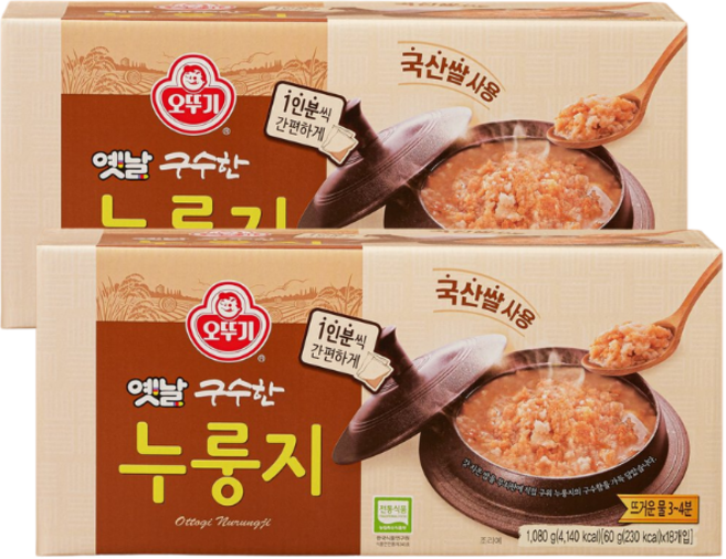 오뚜기 옛날 구수한 누룽지 60g, 36개