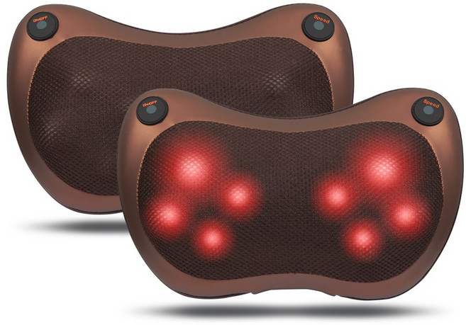 지군 지압 국민 힐링케어 온열안마기, GA-30000, 혼합색상