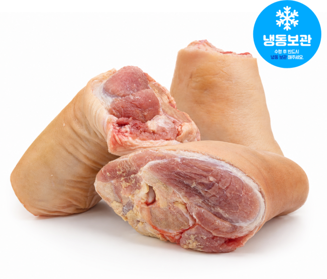 [백가네 식품] 앞다리 돼지 장족 돈학 원육(냉동), 2개, 1.2kg