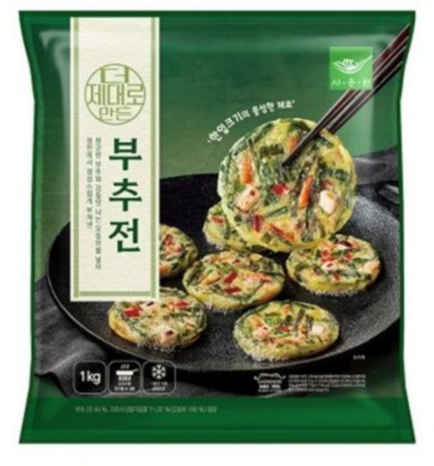 더 제대로 만든 부추전 1kg(사옹원), 1kg, 1개