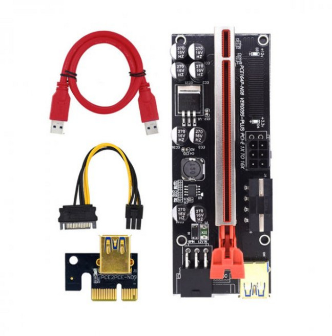 PCIE Riser 009s Plus PCI Express Extension Card X16 VER009s PLUS For Mining, 01 China _ 01 PCIE Riser 009s, 1개