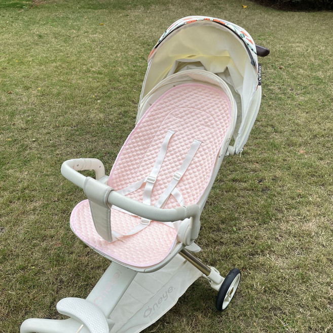 Oneyey 嬰兒推車坐墊, 公主粉冰豆豆涼蓆, 1套