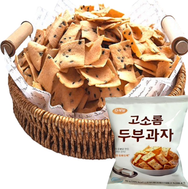제미과 오븐에 직접 구운 수제 두부과자, 80g, 6개