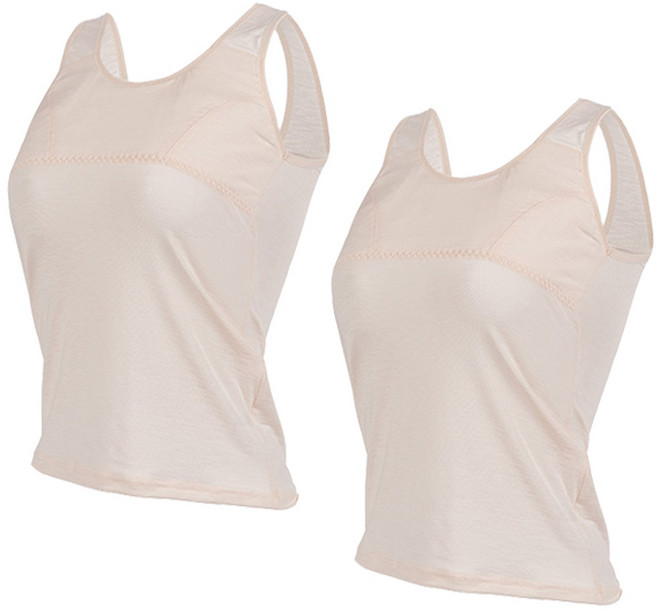 필굿웨어 여아용 인견 브라 런닝 CLG2S621 2p