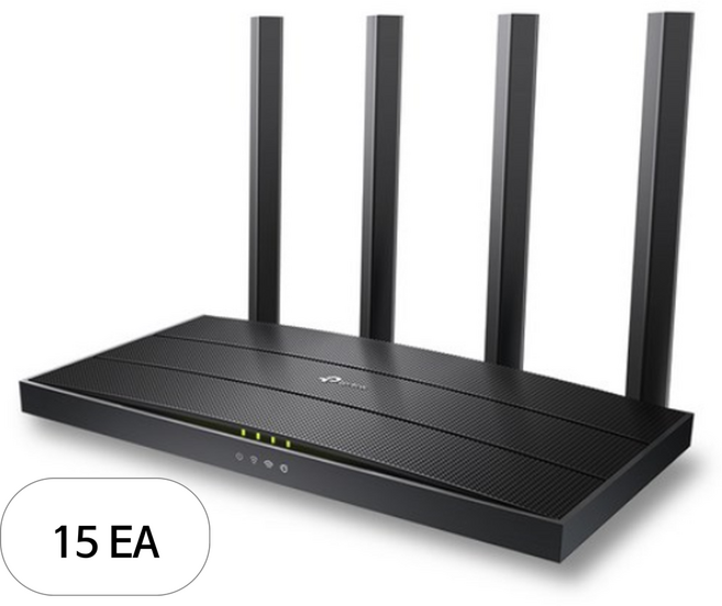 티피링크 AX1500 듀얼 밴드 기가 비트 Wi-Fi 6 공유기, 15개, Archer AX17
