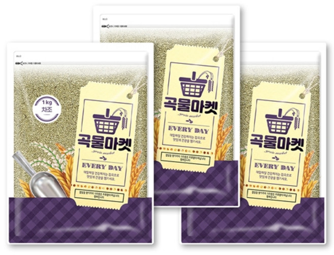 차좁쌀 1kg x 3, 3개