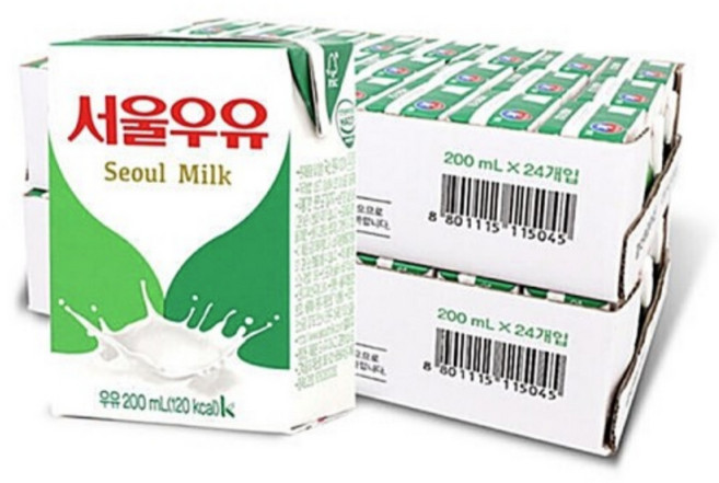 서울우유 멸균 흰우유, 200ml, 144개