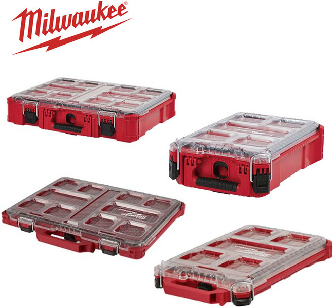 밀워키 48-22-8430 / 48-22-8431 / 48-22-8435 /48-22-8436 팩아웃 슬림 콤팩트 멀티박스 방진방수, 1개