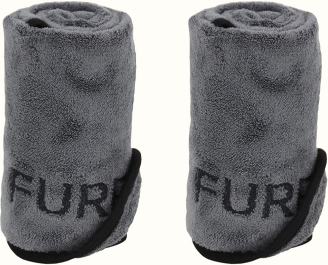 바이푸르 강아지 고양이 극세사 목욕타올 퀵드라이 펫타올, 2개, 스톤 그레이S+스톤 그레이S