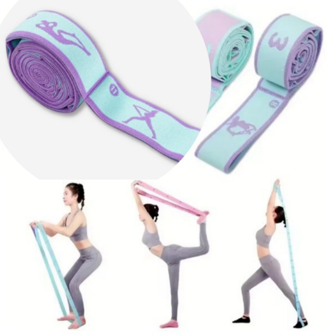 케이옵티마 스트레칭 근력강화 요가밴드, 1개, 05.민트퍼플