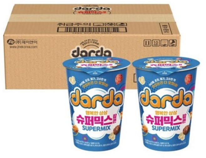 아트박스/호사문구 다르다 슈퍼믹스 팝콘 M컵 55g 12개입 1박스, 단품없음