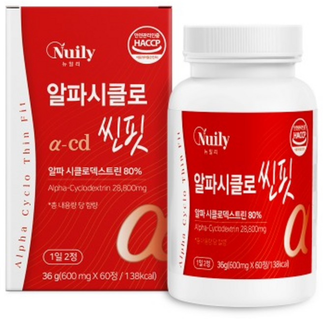 뉴일리 알파시클로 씬핏 600mgx60정, 1개, 60정