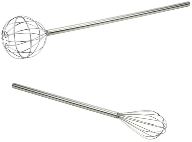 델키 반죽거품기 타원형 [EW-40] 스텐 대용량 대형 조리 요리 주방 계란 반죽 거품기, 1개