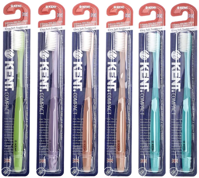 켄트 울트라 소프트 칫솔 컴팩트형 칫솔모 6개입 KOU-14181 - 쿠팡