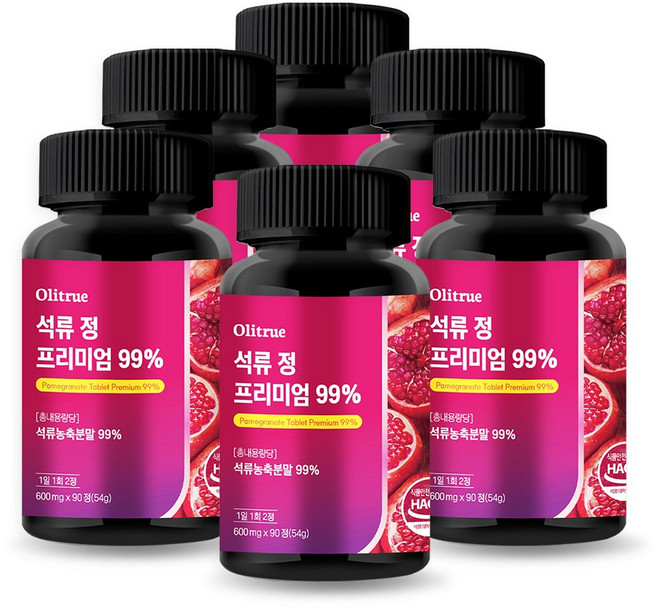 올리트루 석류 정 프리미엄 99%, 6개, 90정