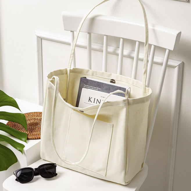 엔도르시 여성용 캐주얼 무지 쇼퍼 에코백 EBA807