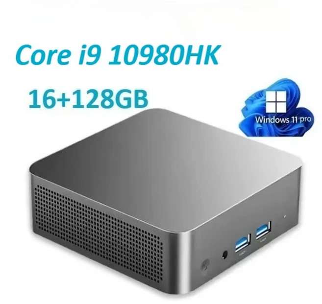 2026 미니 PC 윈도우 11 프로 코어 i9 10980HK 32GB 램 1TB/2TB SSD WIFI 6 BT5.2 4K HD 미니 게이밍/오피, 05 Core i9 10980H-128GB
