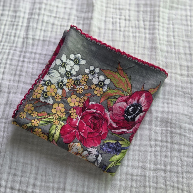 단체 모임 여성 예쁜 면 100 국산 대형 손수건 스카프 목손수건 수건 선물