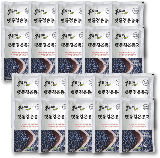 콩두깨 맷돌 검은콩국 서리태 진한 콩국수 국물 검은콩 두유, 20, 450ml